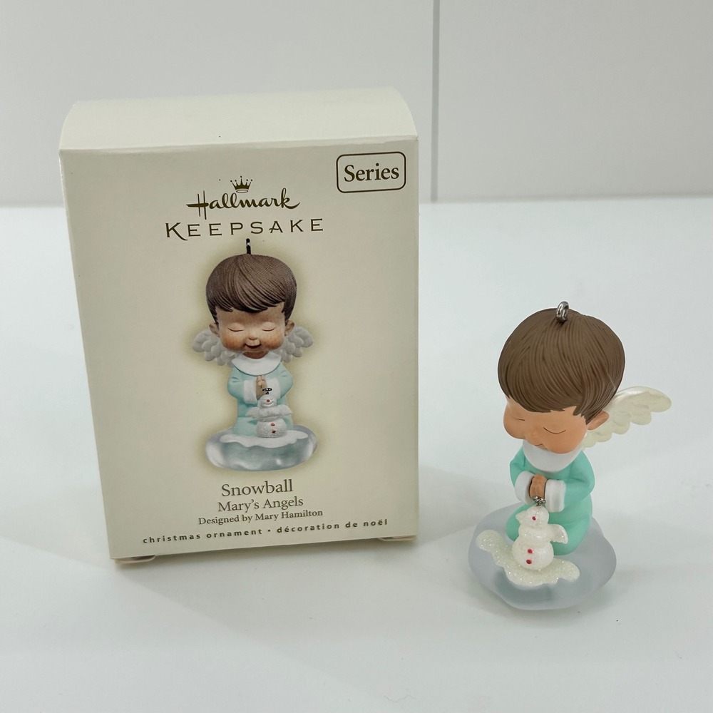 Hallmark‎ Keepsake Snowball Marys Angels Christmas Ornament 20th Series Hamilton